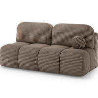 SCHLAFSOFA Nuwia mit Schlaffunktion und Bettkasten – Modernes Designsofa mit Schlafauszug und dekorativer Steppung - Braun, Kunststoff (200/102/100cm) - Wohnideebilder