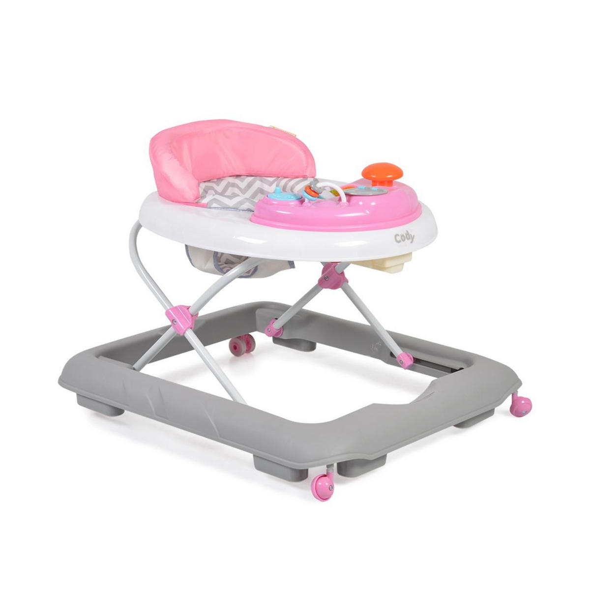 LAUFHILFE Cody rosa höhenverstellbar Musikfunktion Spielcenter Stopper - Rosa, Kunststoff (57/50/68cm) - Cangaroo