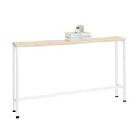 KONSOLENTISCH Weiß - Naturfarben, Holzwerkstoff/Metall (20/120/65cm) - SoBuy