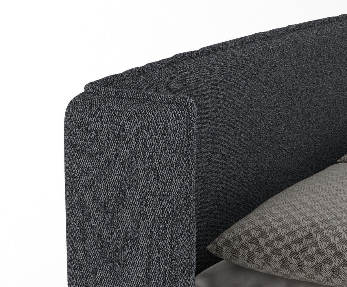 BOXBETT Passion Schwarz 180/200 cm - Schwarz, Kunststoff/Textil (180/200cm) - Maison de Reve