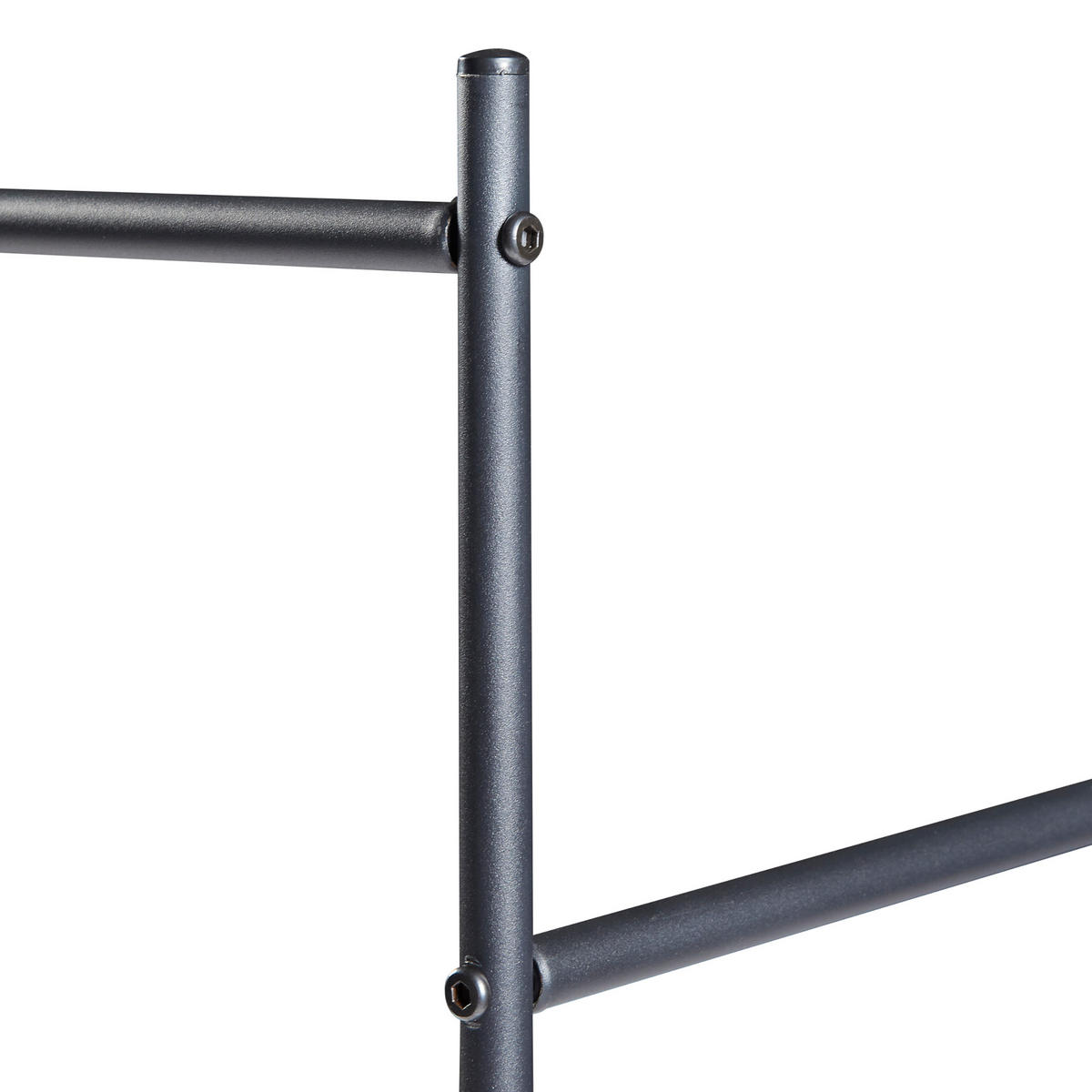 KLEIDERSTÄNDER Bramming - Schwarz, Metall (116/147/54cm) - [en.casa]