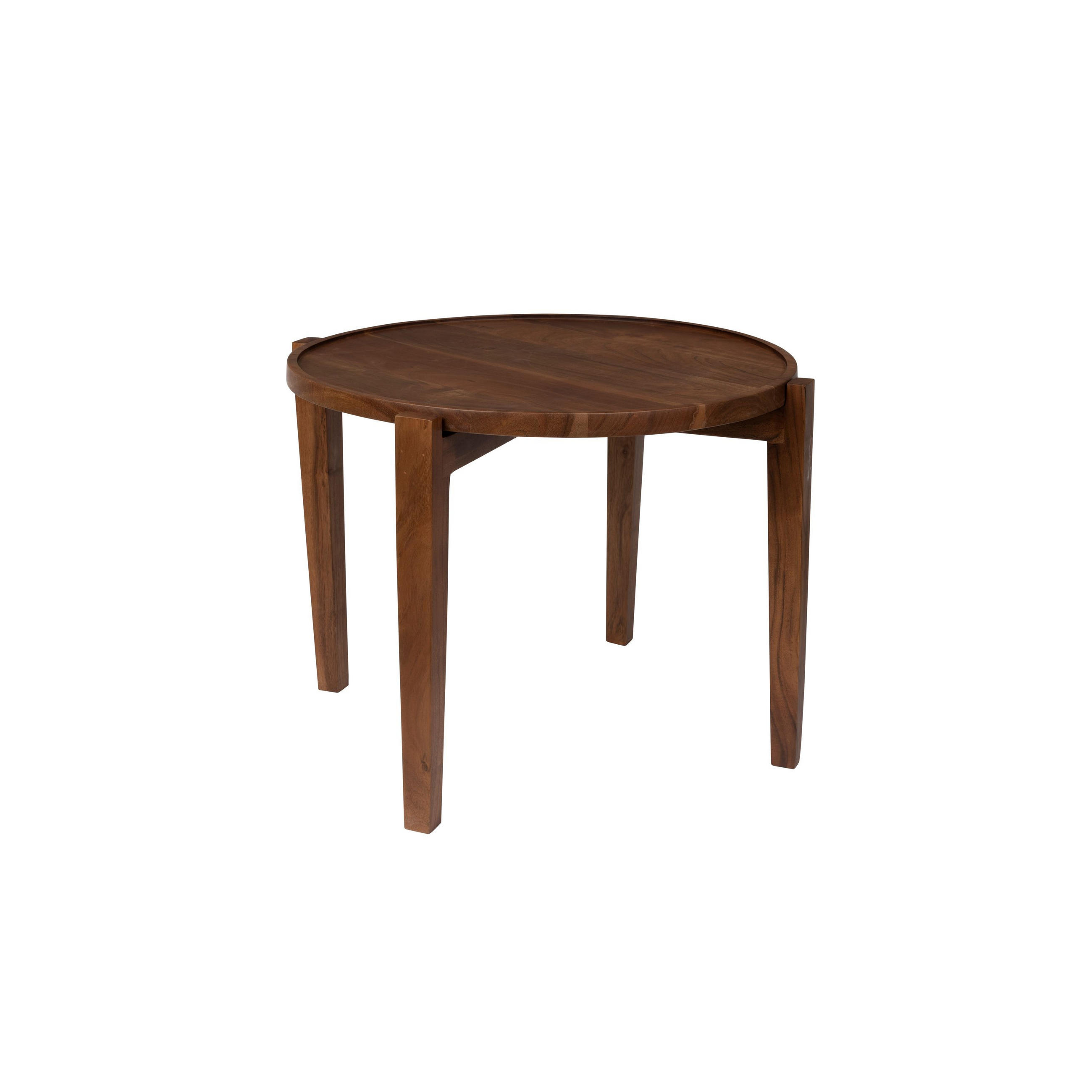 COUCHTISCH Shane Rund 59 cm - Braun, Holz (59/59/40cm) - Dutchbone