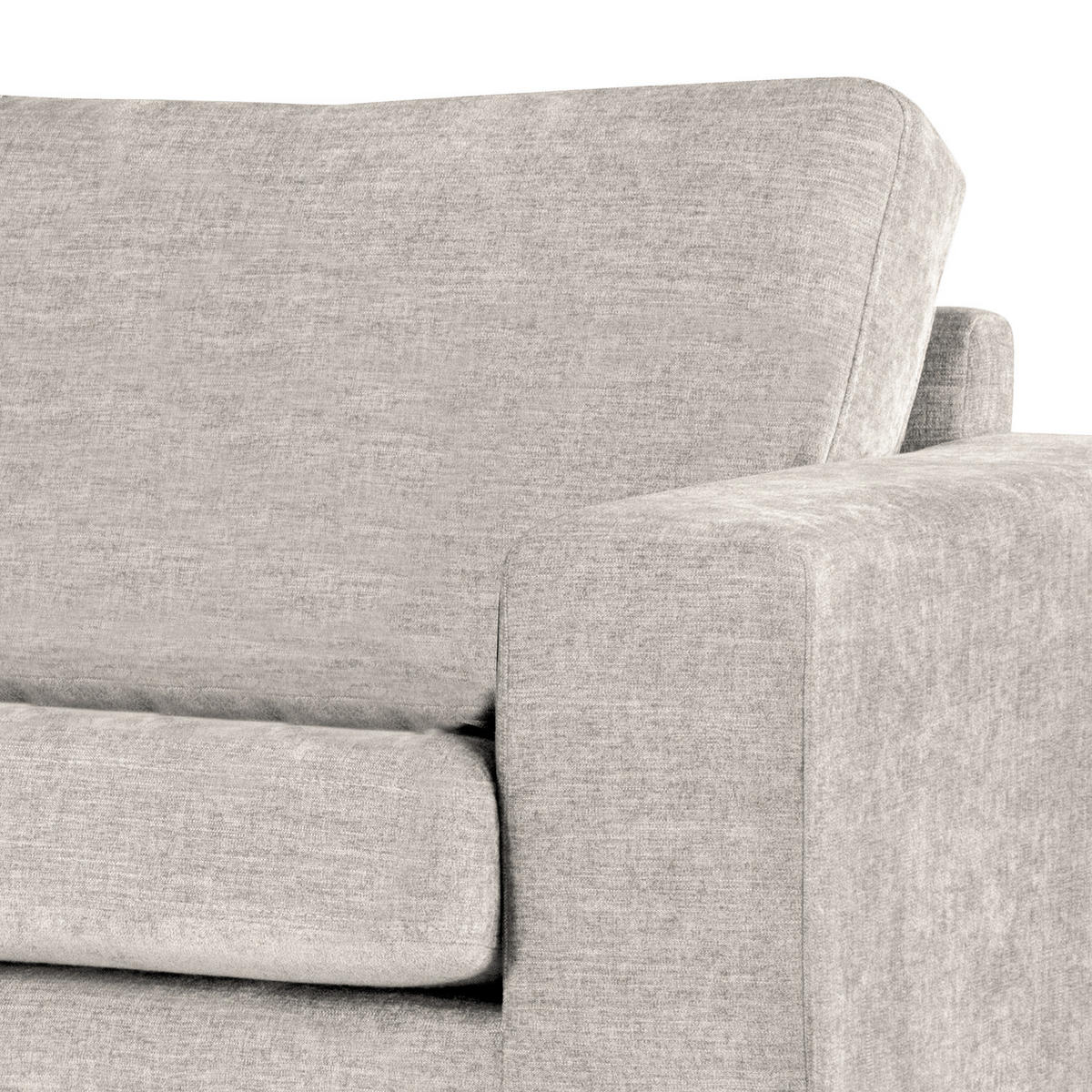 SESSEL - Buchefarben/Grau, Buchenholz/Textil (122/81/88cm) - home24