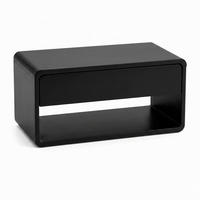 WAND-NACHTTISCH mit Schublade und Regal 46/25/21 cm - Schwarz, Holzwerkstoff (25/21/46cm) - SCENA LIVING