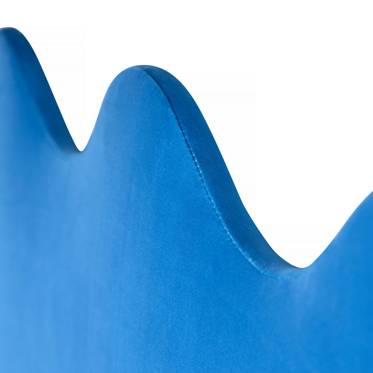 KOPFTEIL gewellt, Blau Prusse 160x73,5cm - Blau, Textil (160/74/3cm) - RNT By Really Nice Things