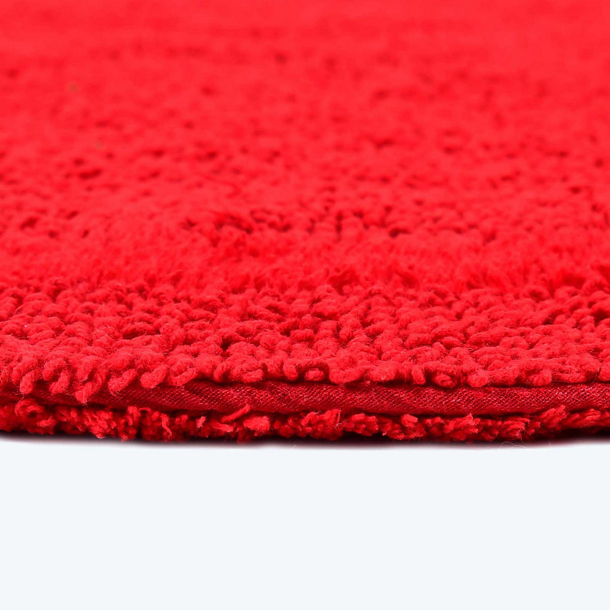 DUSCHVORLEGER 50/50 cm, 100% Baumwolle, wendbar - Rot, Textil (50/50cm) - Homescapes