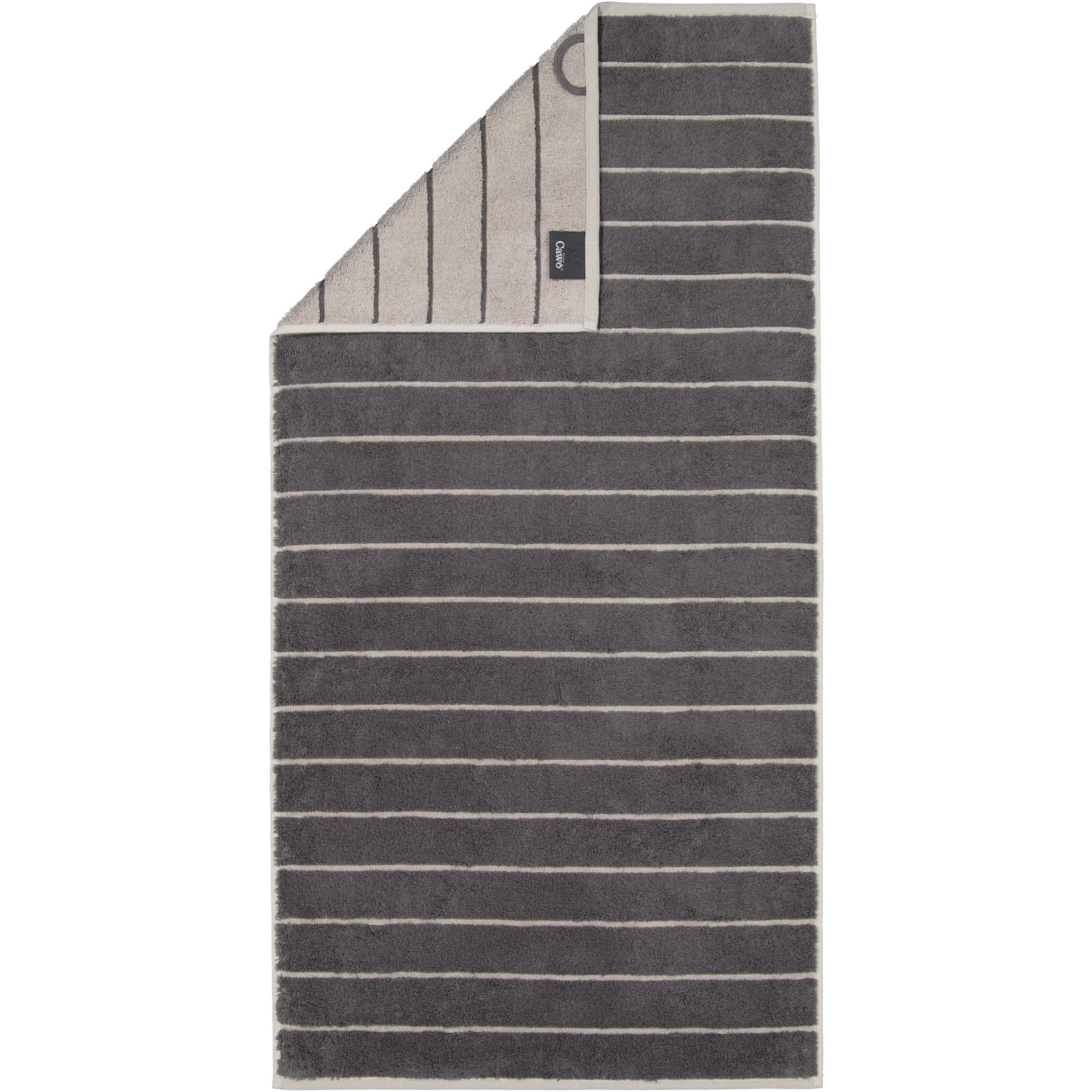 HANDTUCH BALANCE DOUBLEFACE 6232 ANTHRAZIT - 73 - Anthrazit, Textil (50/100cm) - Cawoe