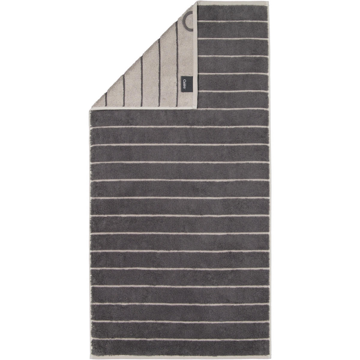 HANDTUCH BALANCE DOUBLEFACE 6232 ANTHRAZIT - 73 - Anthrazit, Textil (50/100cm) - Cawoe