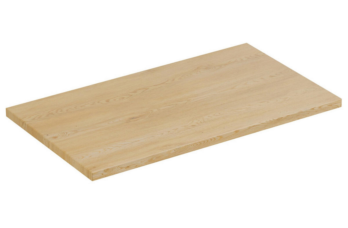 WASCHBECKENUNTERSCHRANK Aster 2 Teile Weiß mit Eiche - 80 x 46 x 52 cm - Eichefarben, Holz (80/52/46cm) - Badplaats