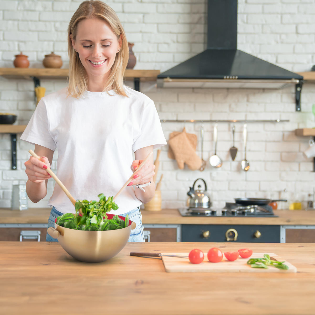 SERVIERSCHÜSSEL - Multicolor, Metall (15/20.5/8.5cm) - Relaxdays