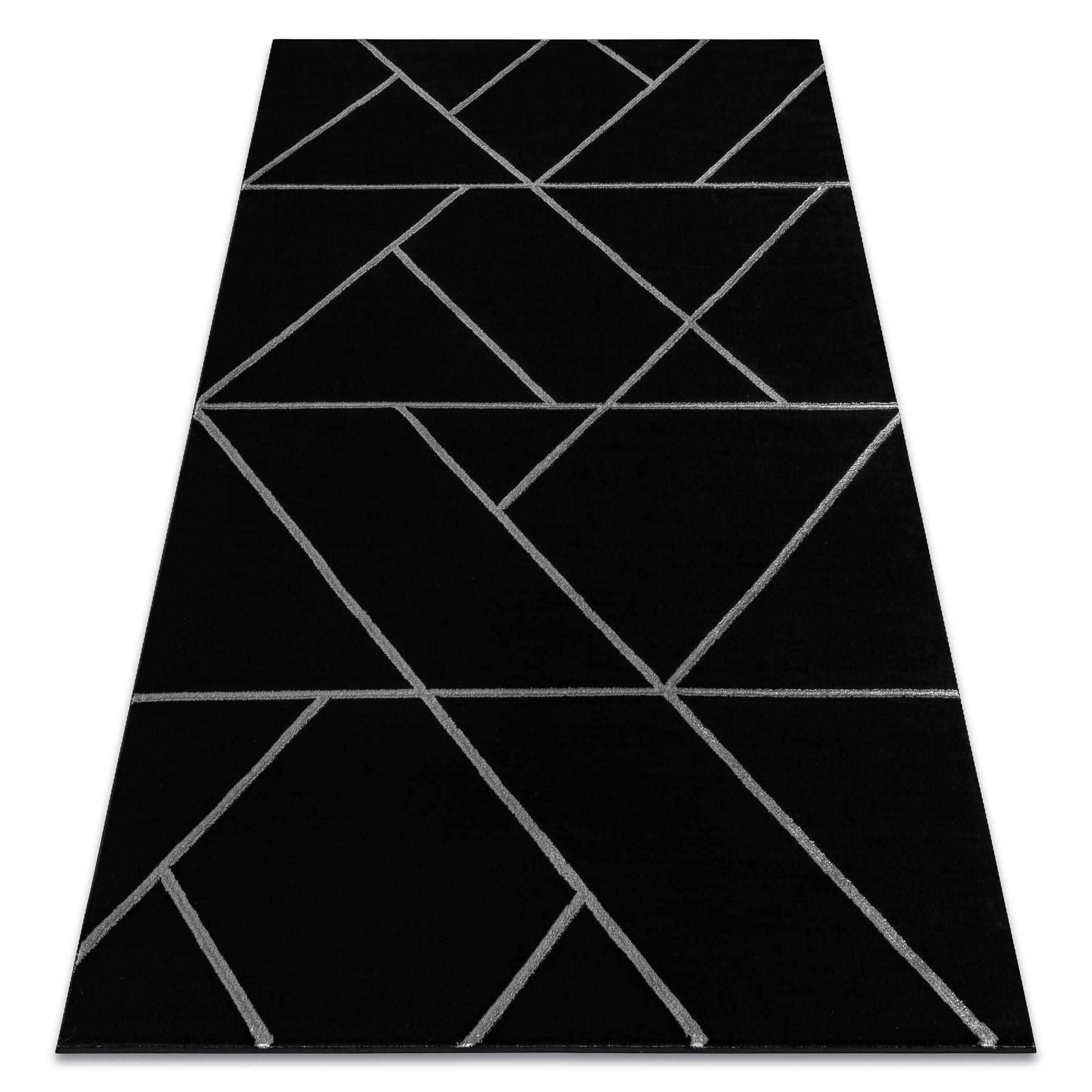 TEPPICH Emerald 120/170 cm - Schwarz, Textil (120/170cm) - rugsX