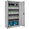 AKTENSCHRANK ,180 x 90 x 40 cm,grau - Grau, Metall (40/180/90cm) - tectake