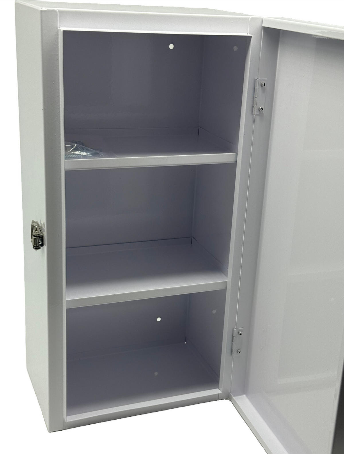 MEDIZINSCHRANK - Weiß, Metall (21/42/15.5cm) - Relaxdays