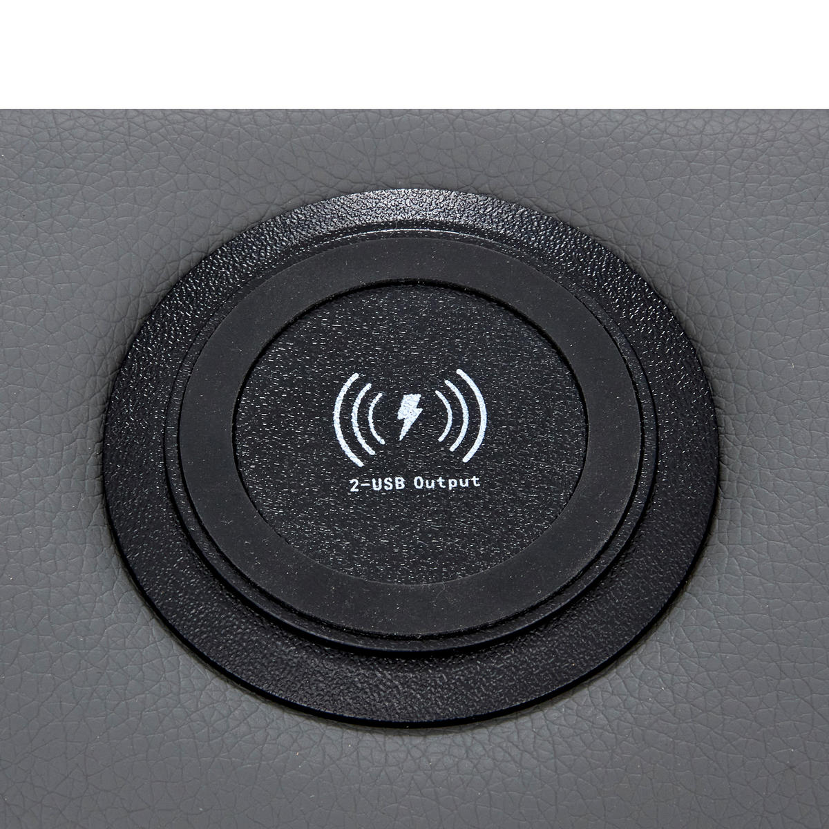 POLSTERBETT 140x190cm Grau PU Mit USB LED & Stauraum - Grau, Leder (140/190cm) - FLIEKS