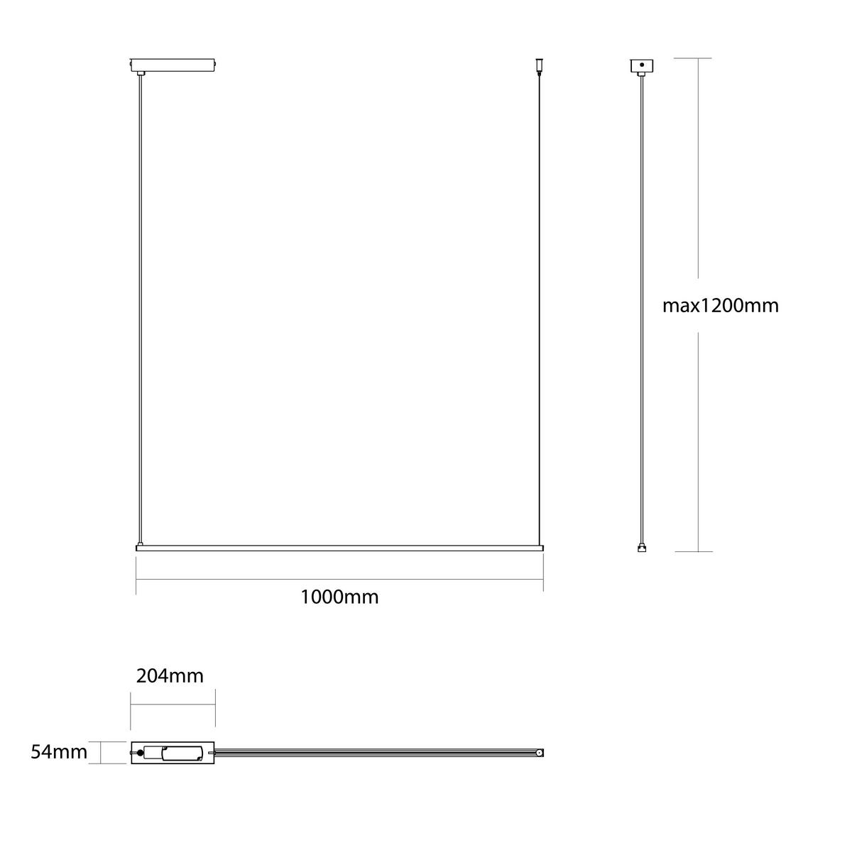 LED-HÄNGELEUCHTE - Gelb, Metall (2/100/2cm) - Lumicom