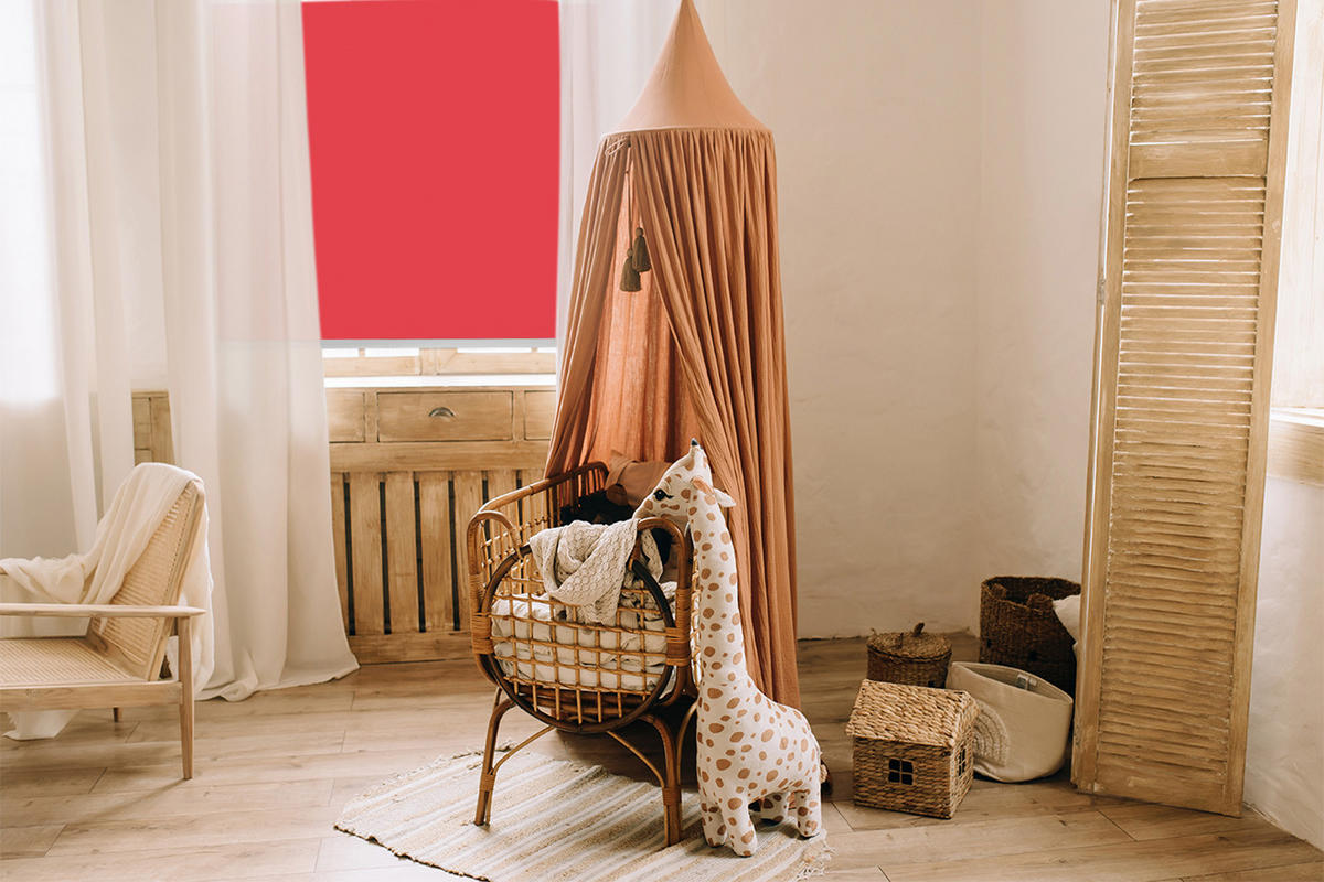 VNÚTORNÁ roleta - okenná roleta - roleta - 100x100 cm - Červená - červená, plast (100/100/0.5cm) - TULUP