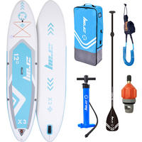 STAND-UP-PADDLE-BOARD X3 SUP Komplettset 365 x 81 x 15 cm mit viel Zubehör - Blau, Kunststoff (365/81/15cm) - Zray