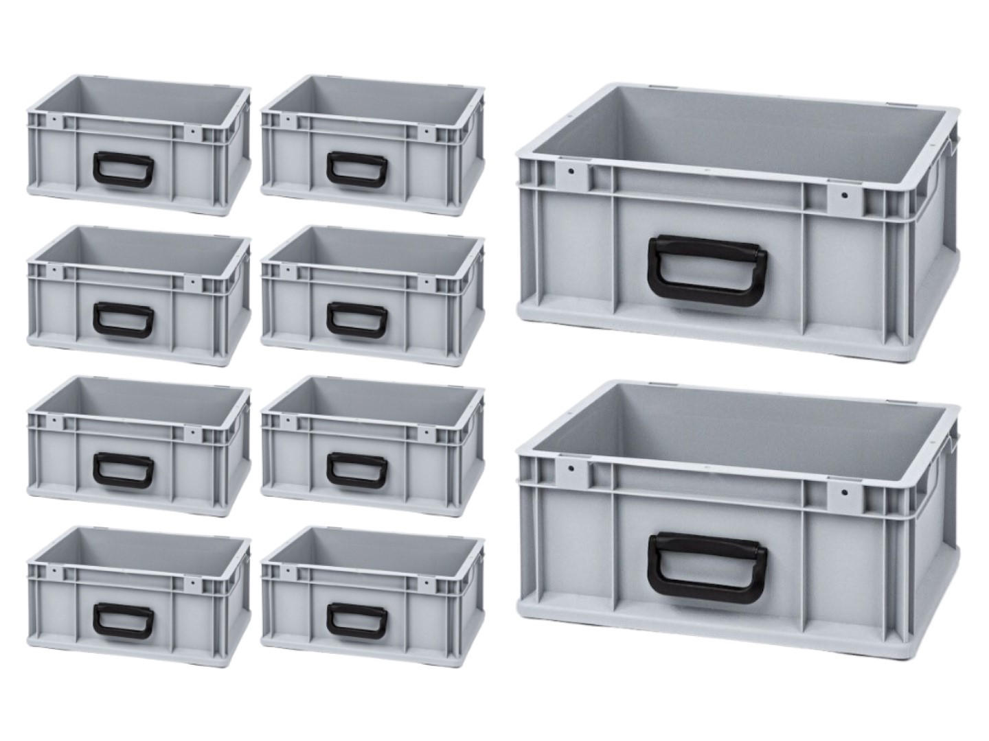 EUROBOX Nextgen Portable Uno 17x30x40cm 16 Liter - Grau, Kunststoff (30/17/40cm) - PROREGAL