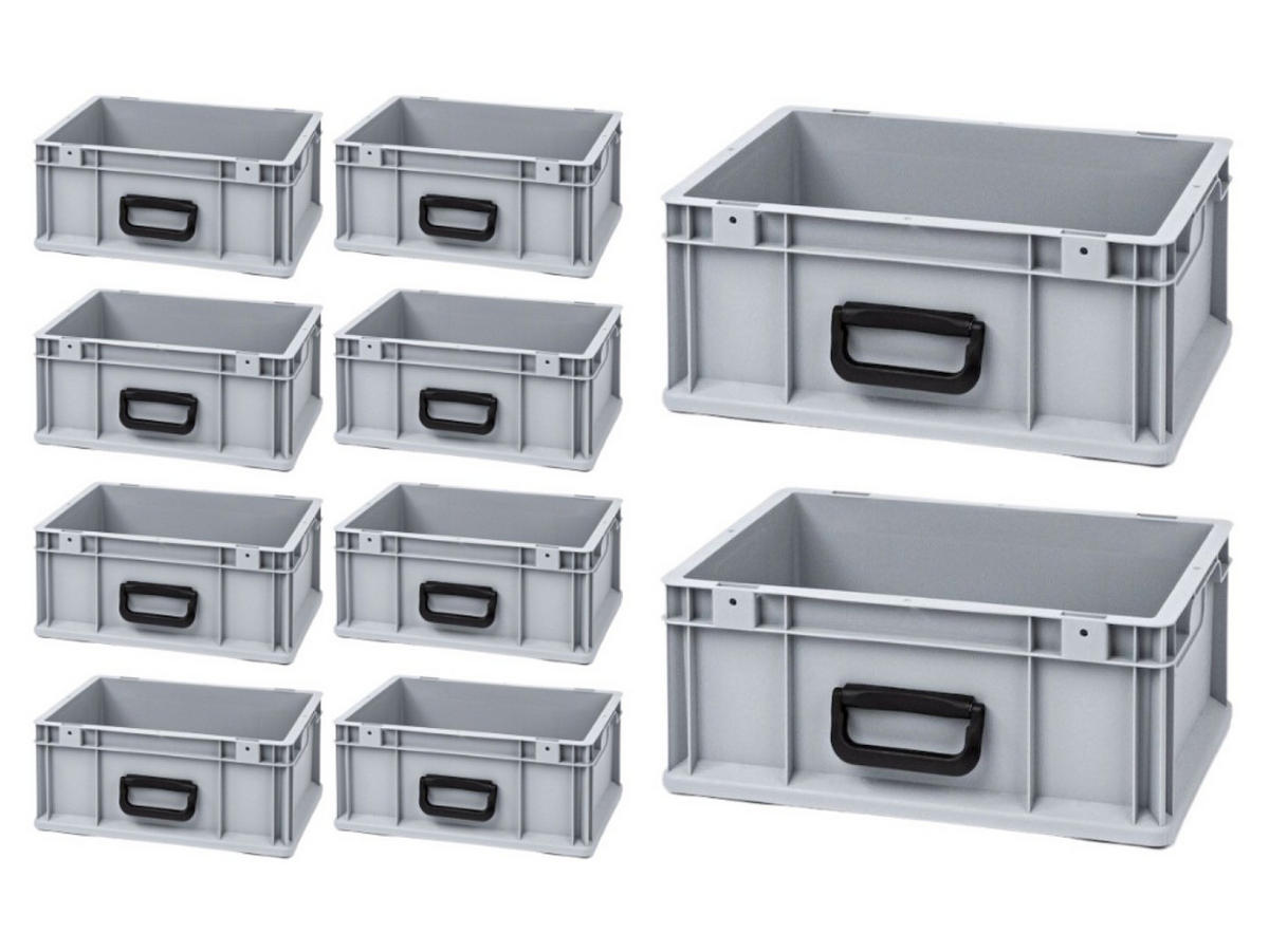 EUROBOX Nextgen Portable Uno 17x30x40cm 16 Liter - Grau, Kunststoff (30/17/40cm) - PROREGAL