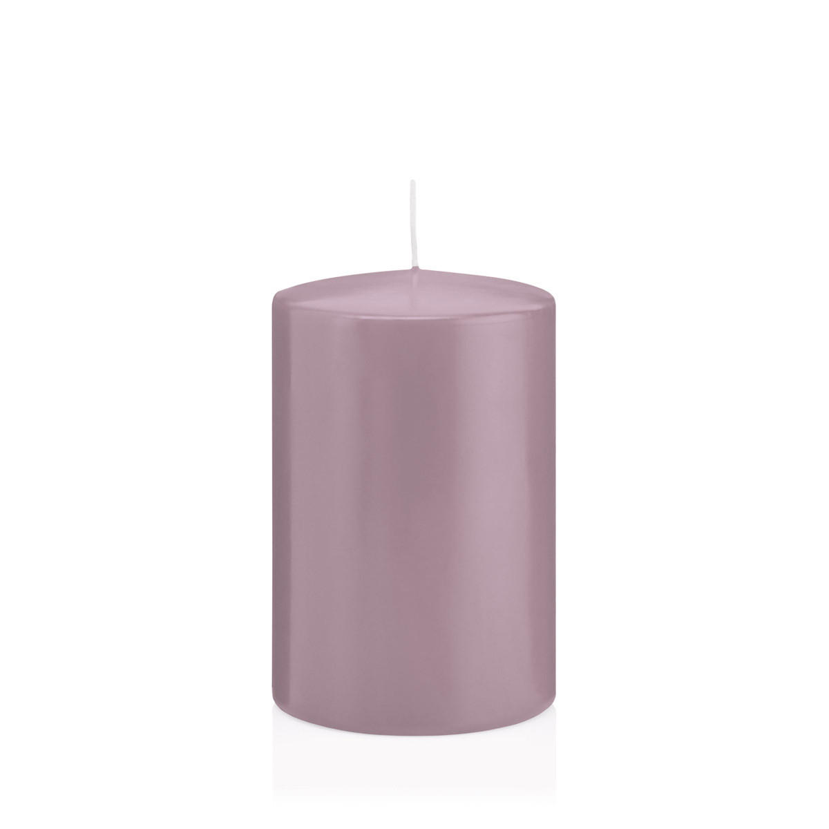 STUMPENKERZEN Mauve Lila Ø 98 x 200 mm, 6 Stück - Mauve, Paraffin (10/20cm) - Wiedemann Kerzen