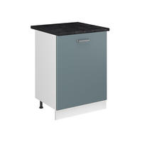 KUCHYNSKÁ SPODNÁ SKRINKA R-Line, Modrošedá/biely, 60 cm s 1 dverami antrasiitti työtaso - biela/modrosivá, kompozitné drevo (60/81.6/60cm) - Vicco