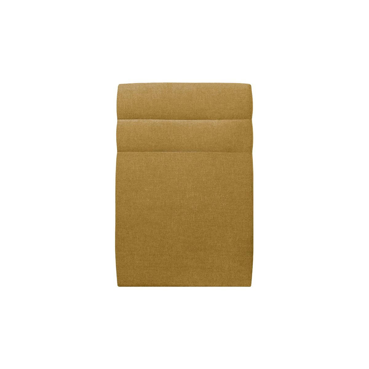KOPFTEIL Modell Linien – Gelber Stoff 90 cm - Gelb/Beige, Karton/Holz (90/120/10cm) - Sommeil de Plomb
