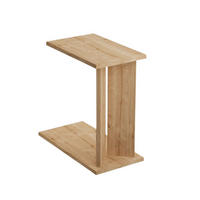 BEISTELLTISCH mit Ablage 50/25/48,6 cm - Eichefarben, Holzwerkstoff (56/50/48.6cm) - Calicosy