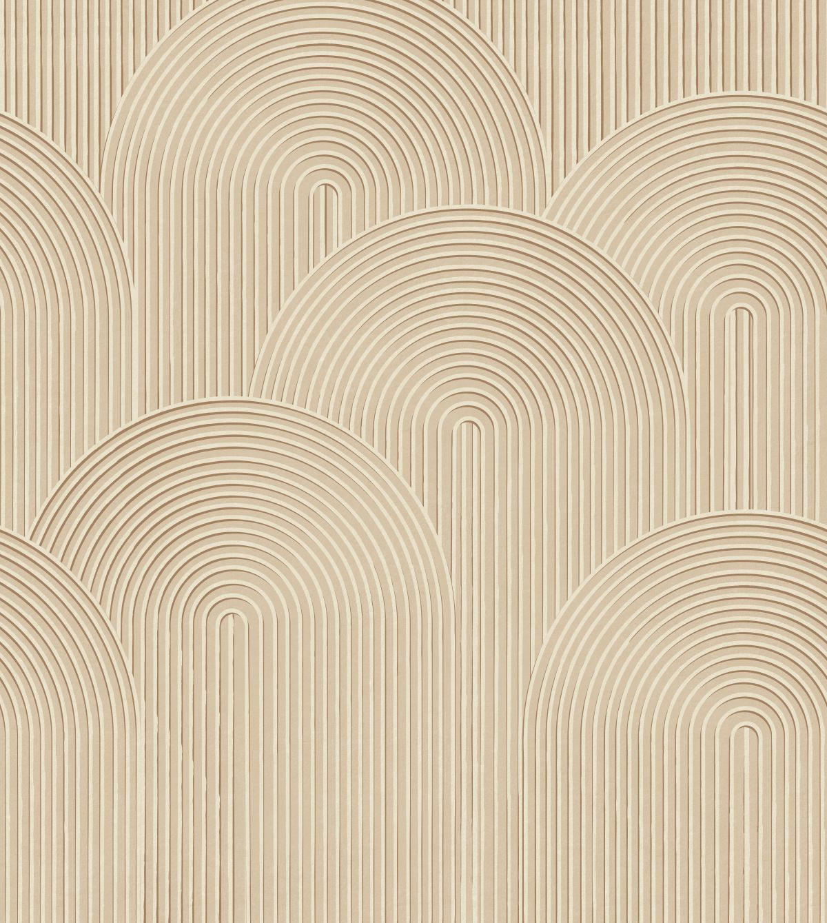 FOTOTAPETE 3D Muster 250 x 279 cm - Beige, Papier (250/279cm) - ESTAhome
