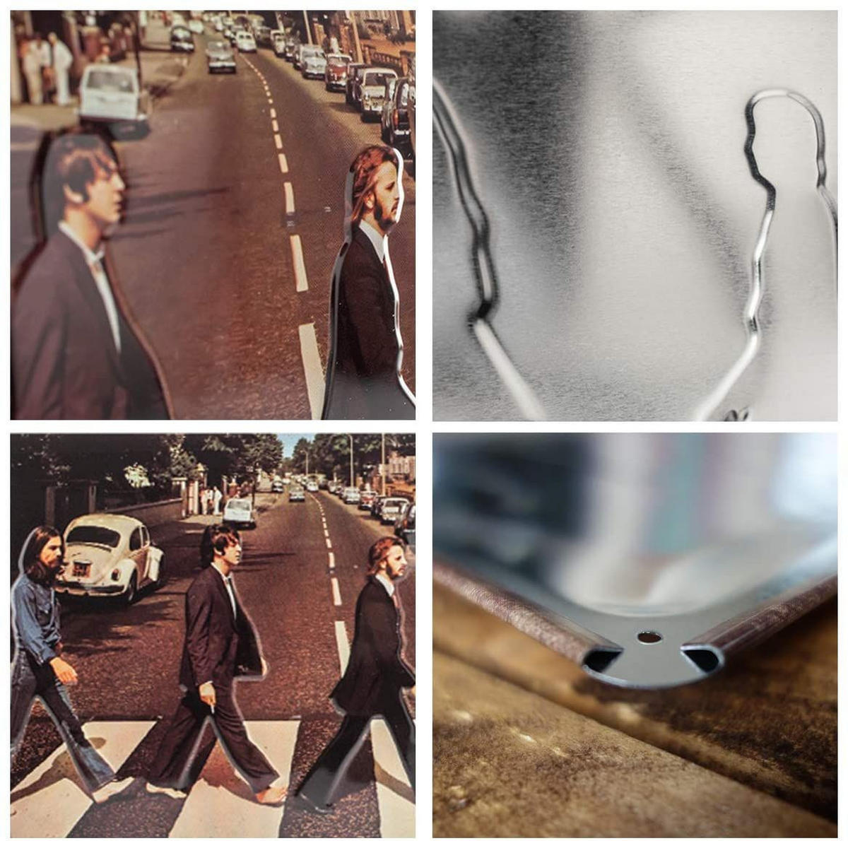 BLECHSCHILD 20/30 cm Fab4 Abbey Road - Multicolor, Metall (30/20/0.2cm) - Nostalgic-Art