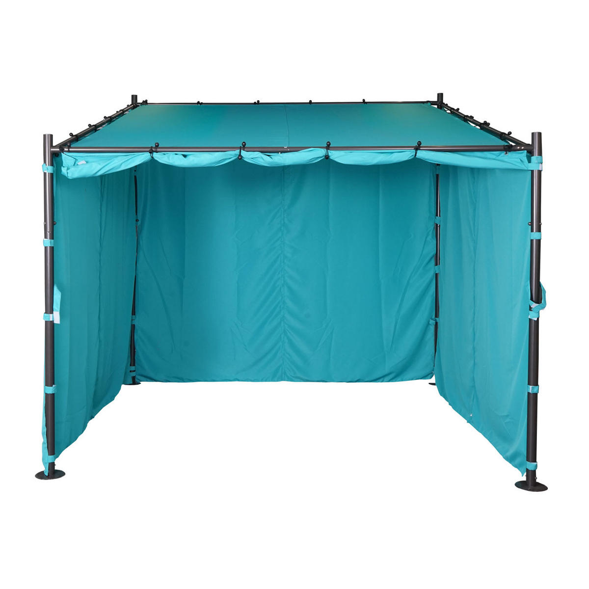 SEITENWAND PERGOLA Türkis - Türkis, Textil (293/275/293cm) - MCW