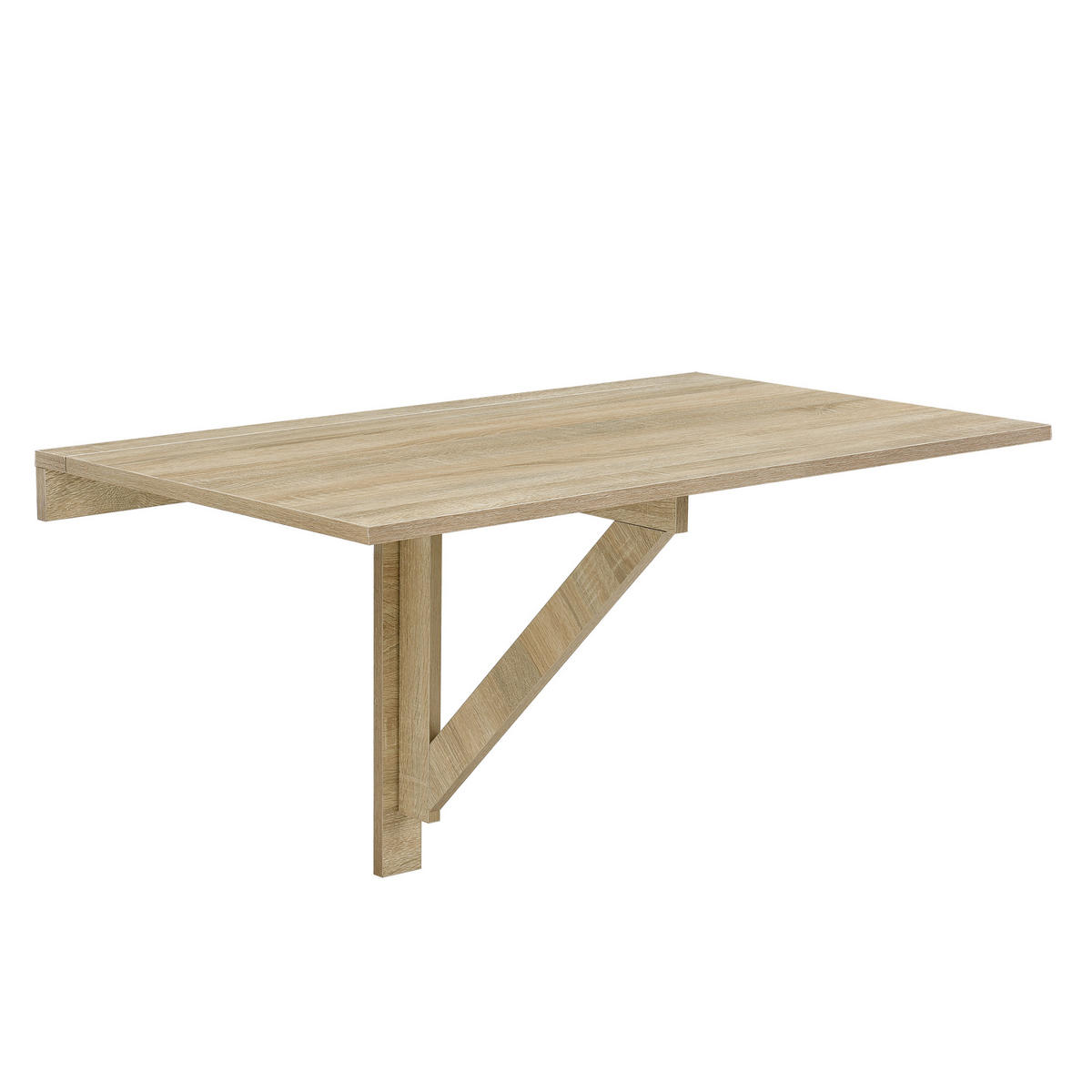 WANDKLAPPTISCH - Sonoma Eiche, Holzwerkstoff (100/58/60cm) - [en.casa]