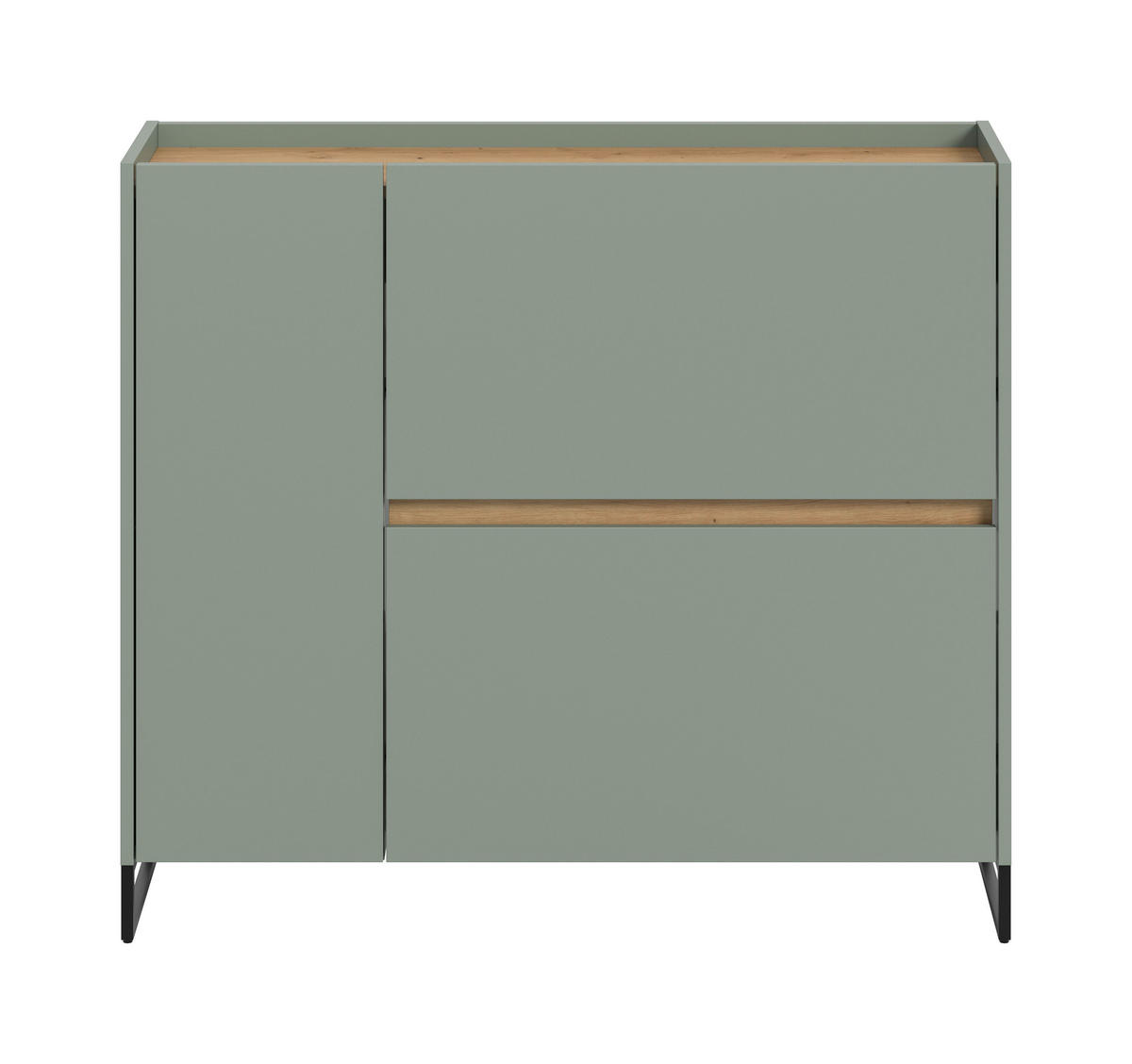 SCHUHKOMMODE DRIVE (B/H/T: ca. 110/94/32 cm) in Salbei/Salbei - Salbeigrün, Holzwerkstoff (110/94/32cm)