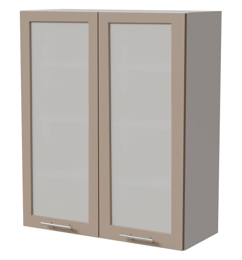 HÄNGESCHRANK Brerra W4S/80 Weiß / RAL 1019 graubeige Matt 80 / 32,5 / 96cm - Graubraun/Weiß, Holz/Holzwerkstoff (80/96/32.5cm) - Feldmann-Wohnen