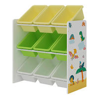 KINDERREGAL Muxía - Gelb/Weiß, Holzwerkstoff/Kunststoff (62/60/26.5cm) - [en.casa]