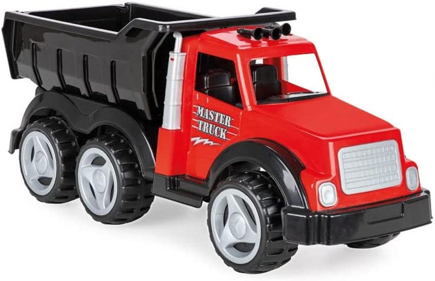 SPIELZEUGAUTO Muldenkipper Master 06621 gelb 85 x 31 x 37 cm, Kippmulde, LKW, Kunststoff, ab 3 Jahren, Master - Schwarz, Kunststoff (31/37/85cm) - Pilsan