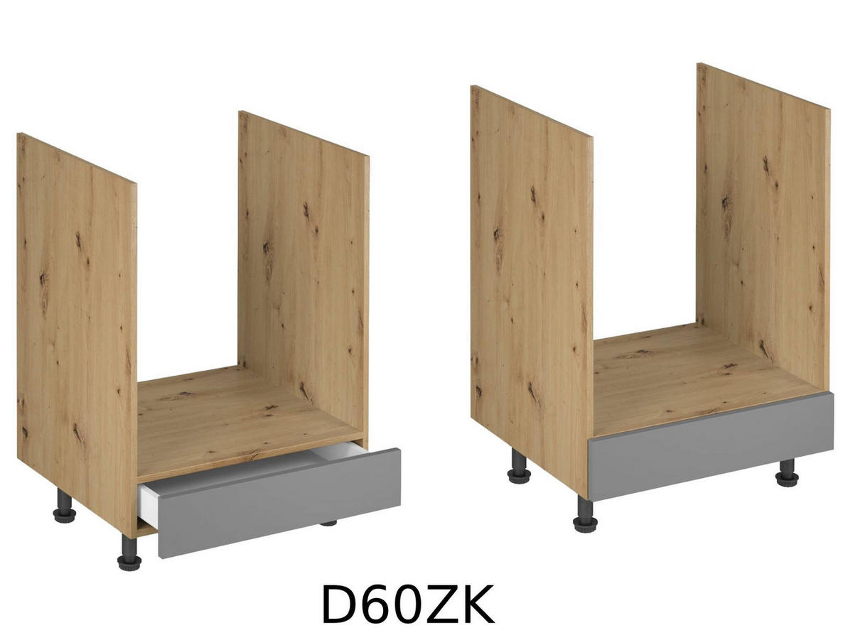 KÜCHENZEILE 240 - Langen KL2-M240 in Beige/Matt - Beige/Schwarz, Holz/Metall (240/212/58cm)