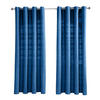 ÖSENVORHANG Rajput blickdicht 2er-Set, 137/137 cm - Blau, Textil (137/137cm) - Homescapes