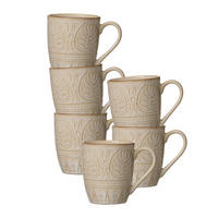 BECHER Omara beige 400 ml 6er Set - Beige, Keramik (0.4L) - Ritzenhoff Breker