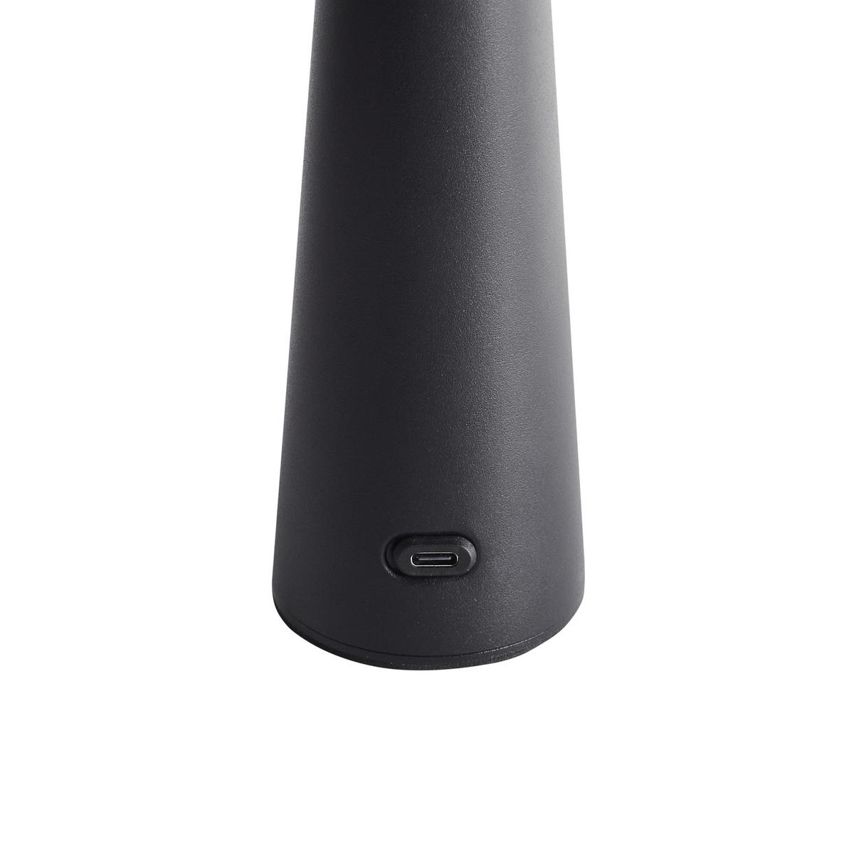 LED-TISCHLEUCHTE Schwarz/Weiß Agusan - Schwarz/Weiß, Metall (14/14/25cm) - Beliani