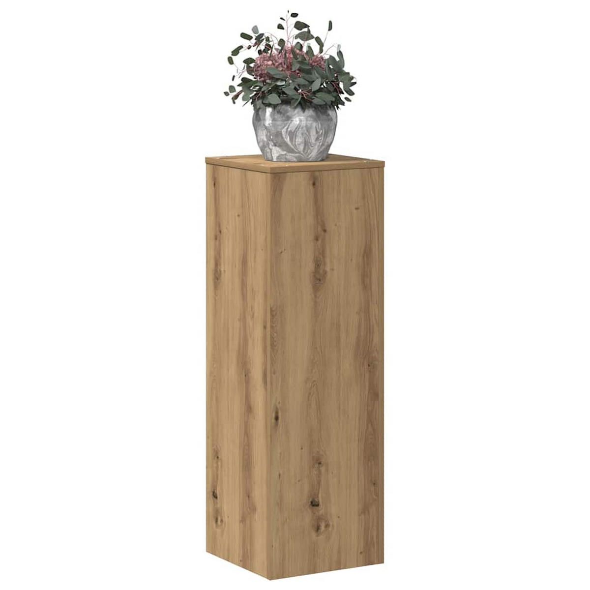 PFLANZENSTÄNDER Artisan-Eiche 33/33/100 Cm Holzwerkstoff - Hellbraun, Holzwerkstoff (33/100/33cm) - vidaXL