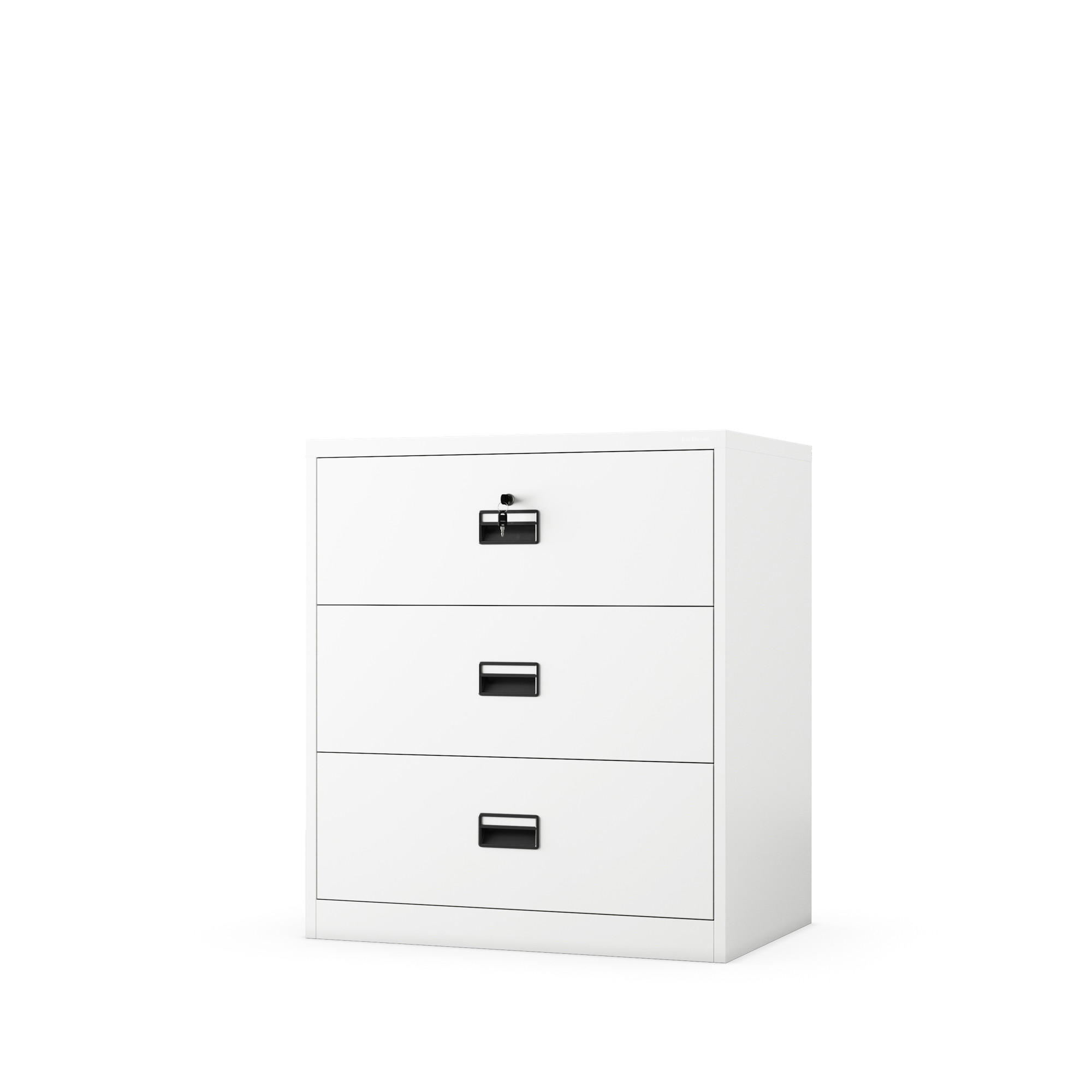 AKTENSCHRANK SARA XL V3 102x90x60 cm - Weiß, Metall (90/102/60cm) - Jan Nowak