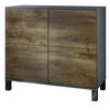 KOMMODE Rova Eiche Ribbeck - Alteiche, Holzwerkstoff (92.5/84.5/35cm) - Vladon