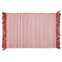HANDGEWEBTER Läufer 50x70 cm Marsala - Altrosa, Naturmaterialien/Textil (50/70cm) - Lashuma