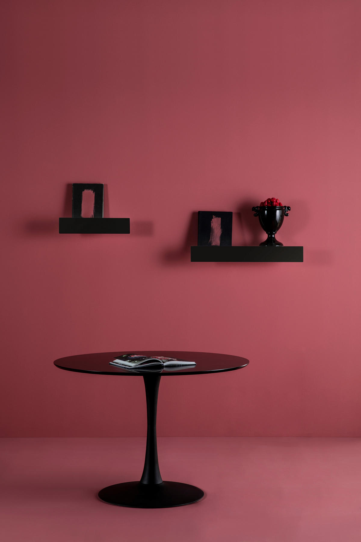 ESSTISCH Oda Schwarz 110/110/75 cm - Schwarz, Holz (110/110/75cm) - Calicosy