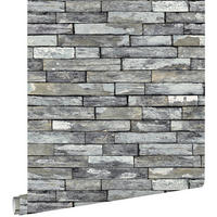 TAPETE Holz-Motiv 53 cm x 10.05 m - Grau, Papier (53/1000cm) - ESTAhome