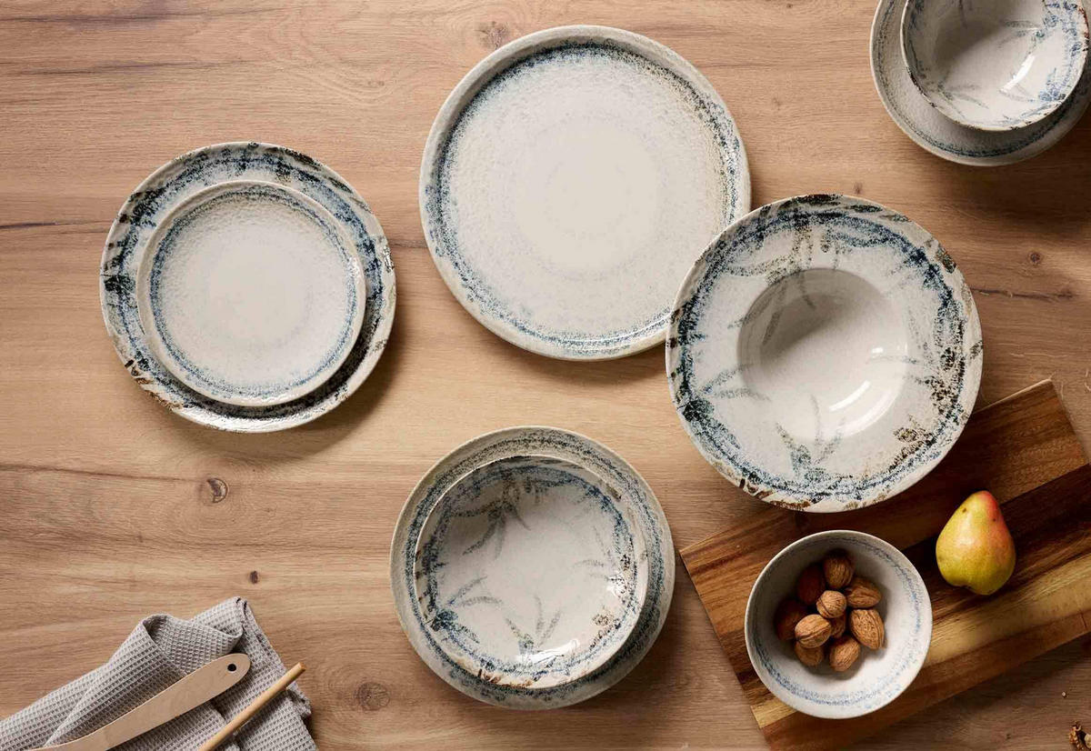 STARTER-SET Todi blau 16er Set - Blau, Keramik (2/2/2cm) - Ritzenhoff Breker