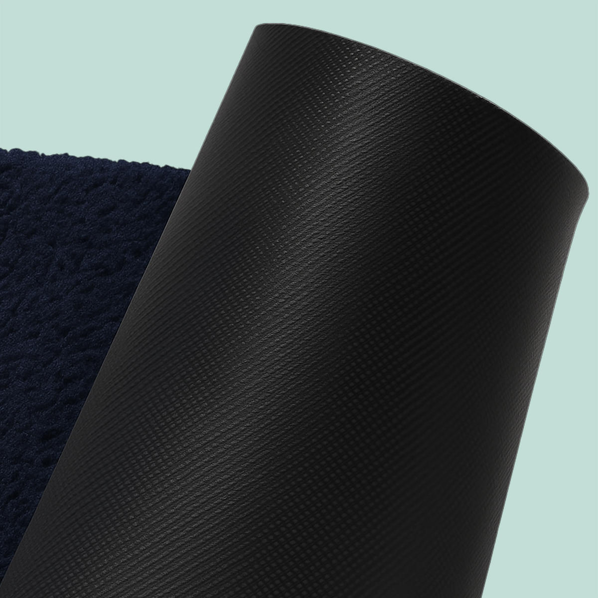 ROHOŽ - tmavě modrá, textil/plast (60/40cm) - Relaxdays