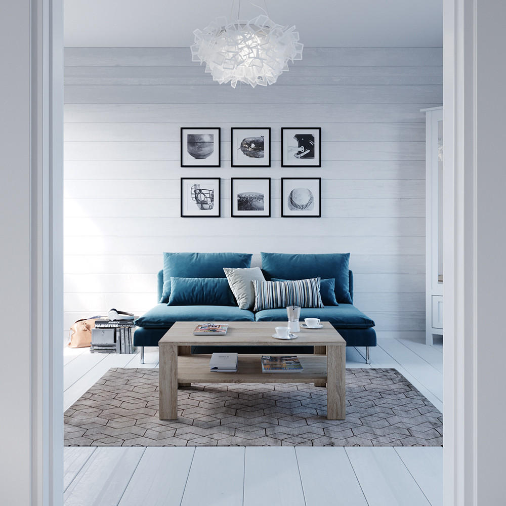 COUCHTISCH Sonoma 100 x 60 cm - Sonoma Eiche, Holzwerkstoff (60/100/42cm) - Vicco