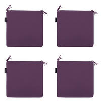 SITZKISSEN Panama 40/40 cm 4er-Set - Lila, Textil (40/4/40cm) - Madison