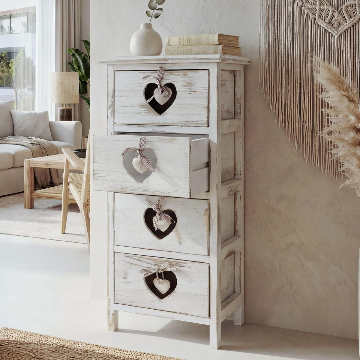 KOMMODE Weiß - Weiß, Holz (29/70/25cm) - MCW